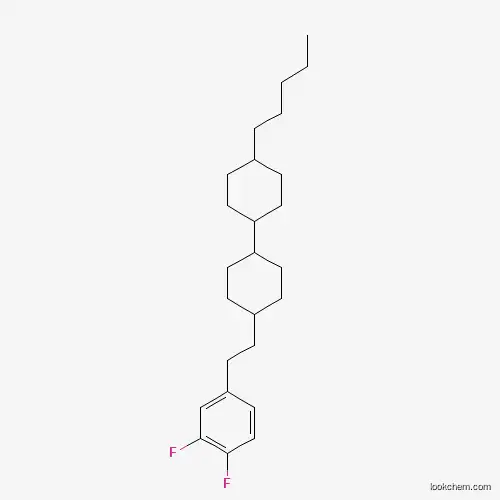 Molecular Structure of 107215-67-8 (Benzene, 1,2-difluoro-4-[2-(4'-pentyl[1,1'-bicyclohexyl]-4-yl)ethyl]-)