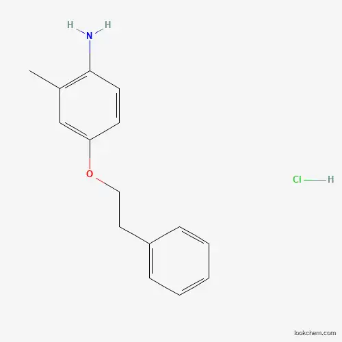 Molecular Structure of 1185296-12-1 (2-Methyl-4-(phenethyloxy)aniline hydrochloride)