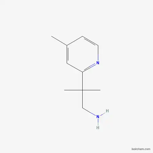 Molecular Structure of 1232432-61-9 (2-Methyl-2-(4-methylpyridin-2-yl)propan-1-amine)