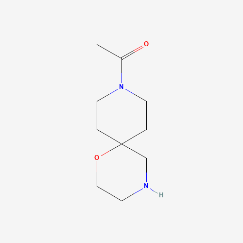 Molecular Structure of 151096-99-0 (1-(1-Oxa-4,9-diazaspiro[5.5]undecan-9-yl)ethanone)