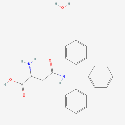 Molecular Structure of 1998701-21-5 ((R)-2-Amino-4-oxo-4-(tritylamino)butanoic acid hydrate)