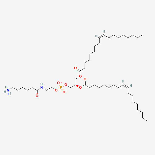 Molecular Structure of 110796-31-1 (2-[(6-Azaniumylhexanoyl)amino]ethyl (2R)-2,3-bis{[(9Z)-octadec-9-enoyl]oxy}propyl phosphate)