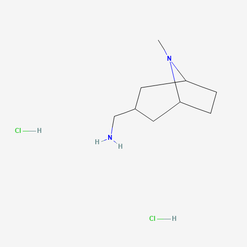 Molecular Structure of 1193388-39-4 ((8-Methyl-8-azabicyclo[3.2.1]octan-3-YL)methanamine dihydrochloride)