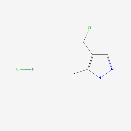 Molecular Structure of 1390655-08-9 (4-(Chloromethyl)-1,5-dimethyl-1H-pyrazole hydrochloride)