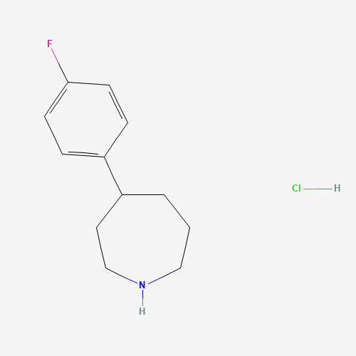 Molecular Structure of 1432679-34-9 (4-(4-Fluorophenyl)azepane hydrochloride)