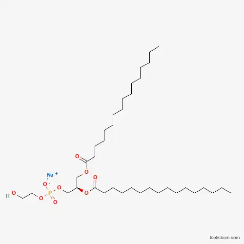 Molecular Structure of 148439-06-9 (Sodium (2R)-2,3-bis(hexadecanoyloxy)propyl 2-hydroxyethyl phosphate)