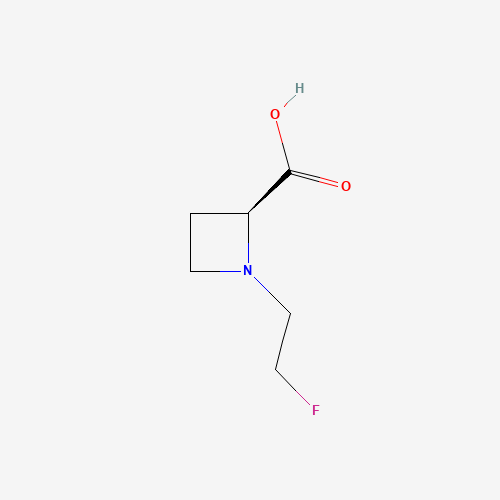 Molecular Structure of 1946010-84-9 (2-Azetidinecarboxylic acid, 1-(2-fluoroethyl)-, (2s)-)