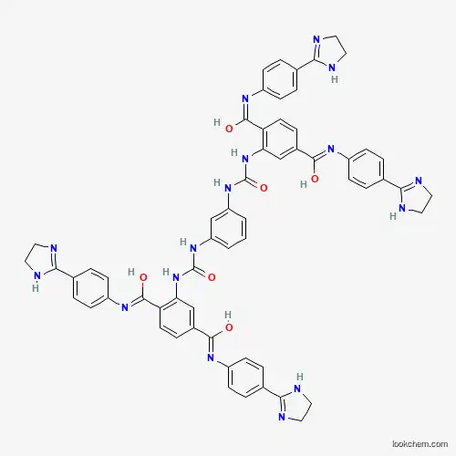 Molecular Structure of 5300-65-2 (2,2'-[1,3-Phenylenebis(carbamoylazanediyl)]bis{N~1~,N~4~-bis[4-(4,5-dihydro-1H-imidazol-2-yl)phenyl]benzene-1,4-dicarboximidic acid})