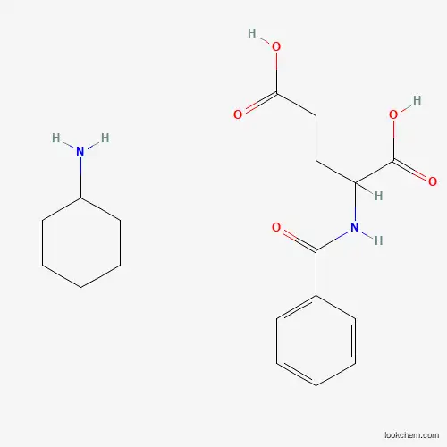 Molecular Structure of 7377-16-4 (N-Benzoylglutamic acid--cyclohexanamine (1/1))