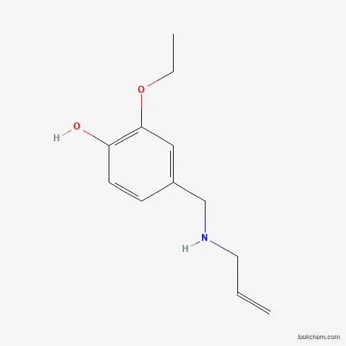 Molecular Structure of 1019560-97-4 (2-Ethoxy-4-{[(prop-2-en-1-yl)amino]methyl}phenol)