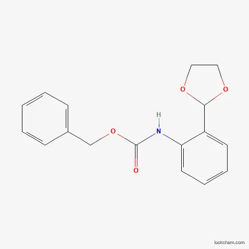 Molecular Structure of 1346597-58-7 (2-[2-(Cbz-amino)phenyl]-1,3-dioxolane)
