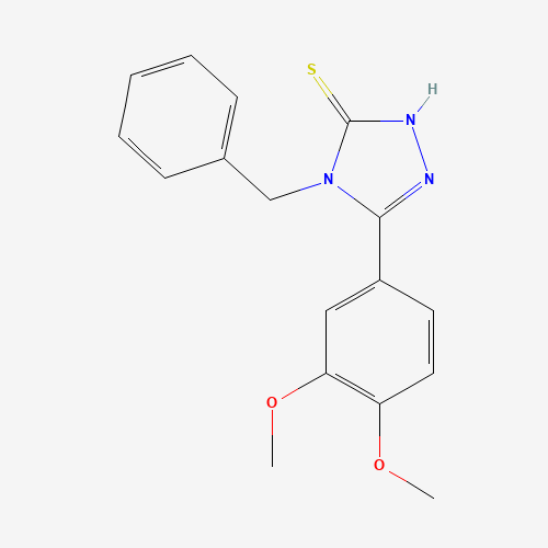 Molecular Structure of 299921-16-7 (4-benzyl-5-(3,4-dimethoxyphenyl)-4H-1,2,4-triazole-3-thiol)