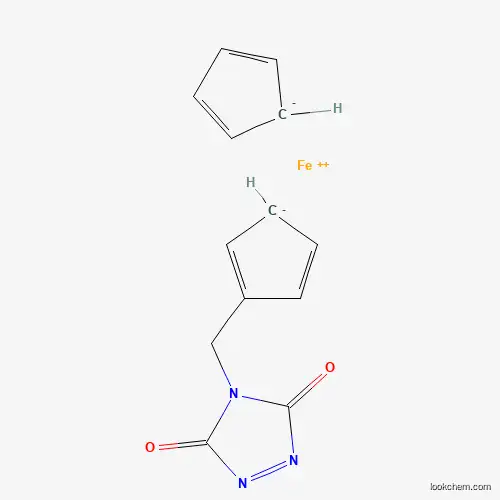 Molecular Structure of 640297-29-6 (Iron(2+) cyclopenta-2,4-dien-1-ide 1-[(3,5-dioxo-3,5-dihydro-4H-1,2,4-triazol-4-yl)methyl]cyclopenta-2,4-dien-1-ide (1/1/1))