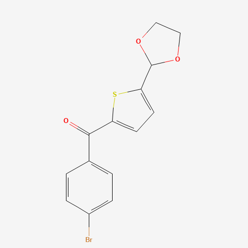 2-(4-BROMOBENZOYL)-5-(1,3-DIOXOLAN-2-YL)THIOPHENE