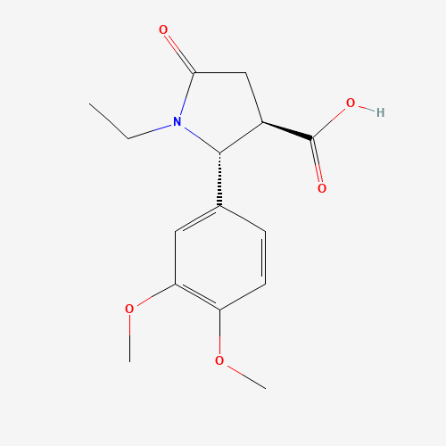(2R,3R)-2-(3,4-DIMETHOXY-PHENYL)-1-ETHYL-5-OXO-PYRROLIDINE-3-CARBOXYLIC ACID(1071536-21-4)