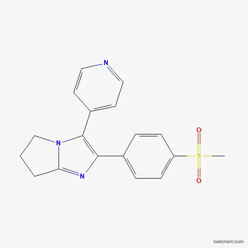 Molecular Structure of 122454-53-9 (5h-Pyrrolo[1,2-a]imidazole,6,7-dihydro-2-[4-(methylsulfonyl)phenyl]-3-(4-pyridinyl)-)