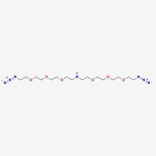 Molecular Structure of 1258939-39-7 (NH-bis(PEG3-azide))