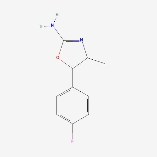 1364933-64-1,4-Fluoro-4-methylaminorex,4-fluoro-4-methylaminorex;1364933-64-1;Para-fluoro methylaminorex;4'-Fluoro-4-methylaminorex;4'-Fluoro 4-mar;p-F-4-Methylaminorex;4-Fpo;p-Fluoro-4-methylaminorex;Para-fluoro-4-methylaminorex;QMW9X4B373;5-(4-fluorophenyl)-4-methyl-4,5-dihydro-1,3-oxazol-2-amine;5-(4-Fluorophenyl)-4,5-dihydro-4-methyl-2-oxazolamine;5-(4-Fluorophenyl)-4-methyl-4,5-dihydrooxazol-2-amine;2-Oxazolamine, 5-(4-fluorophenyl)-4,5-dihydro-4-methyl-;4-Methyl-5-(4-fluorophenyl)-4,5-dihydro-1,3-oxazol-2-amine;UNII-QMW9X4B373;DTXSID501336900