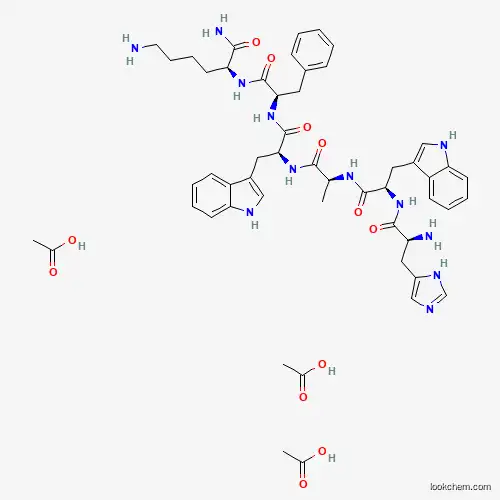 Molecular Structure of 145177-42-0 (GHRP-6 Acetate)