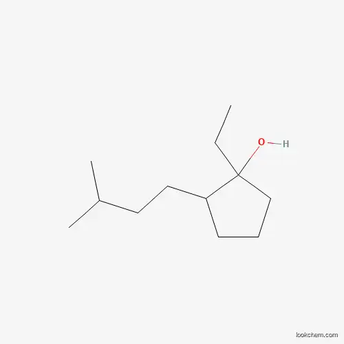 Molecular Structure of 1465004-85-6 (Cyclopentanol, 1-ethyl-2-(3-methylbutyl)-)