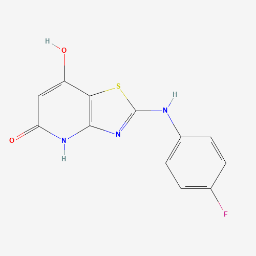 2-(4-Fluorophenylamino)thiazolo[4,5-b]pyridine-5,7-diol