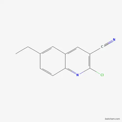 Molecular Structure of 498548-90-6 (2-Chloro-6-ethylquinoline-3-carbonitrile)