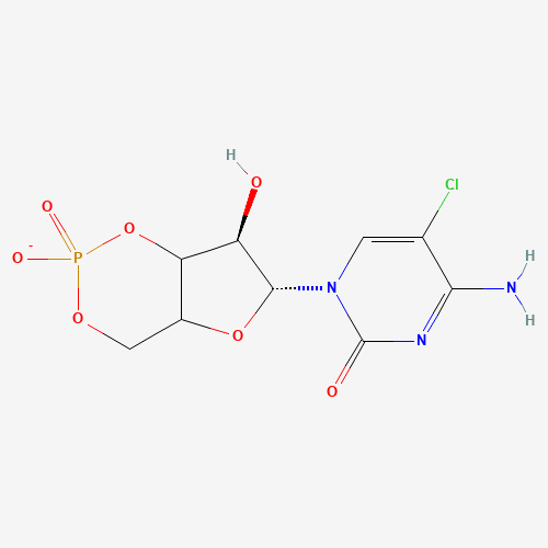 4-AMINO-5-CHLORO-3,4-DIHYDRO-1-[(6R,7R)-TETRAHYDRO-2,7-DIHYDROXY-2-OXIDO-4H-FURO[3,2-D]-1,3,2-DIOXAPHOSPHORIN-6-YL]-2(1H)-PYRIMIDINONECAS