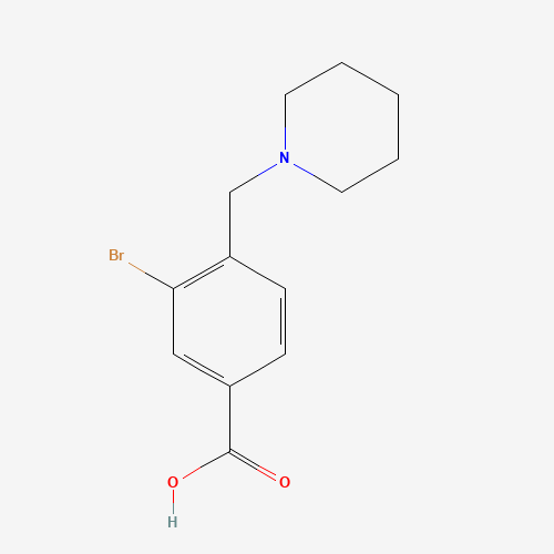 3-BroMo-4-(piperidin-1-ylMethyl)benzoic acid