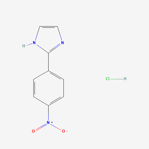 Molecular Structure of 1193389-98-8 (2-(4-nitrophenyl)-1H-imidazole hydrochloride)