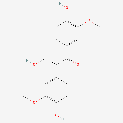 Molecular Structure of 1961305-60-1 ((R)-1,2-Bis(3-methoxy-4-hydroxyphenyl)-3-hydroxy-1-propanone)