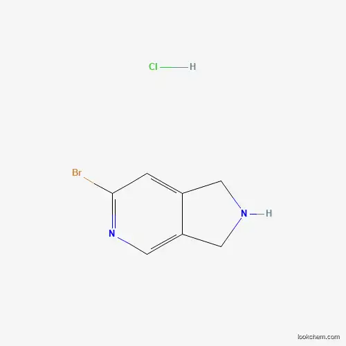 Molecular Structure of 2173992-37-3 (6-bromo-1H,2H,3H-pyrrolo[3,4-c]pyridine hydrochloride)