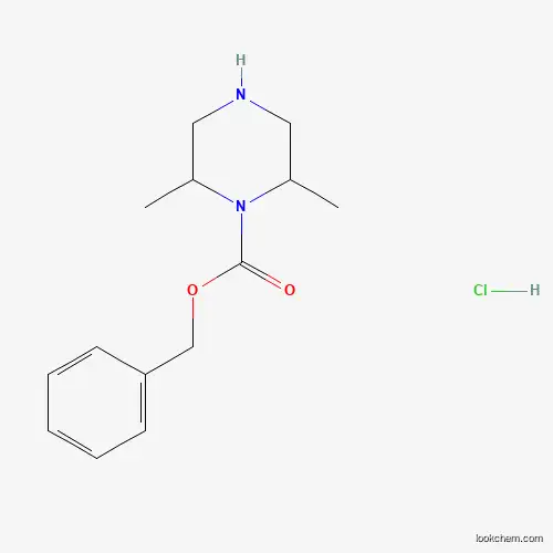 Molecular Structure of 1187931-10-7 (Benzyl 2,6-dimethylpiperazine-1-carboxylate hydrochloride)