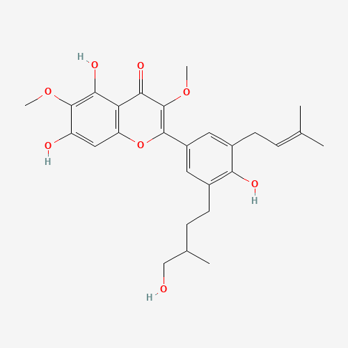 5,7,4'-Trihydroxy-3'-(4-hydroxy-3-Methylbutyl)-5'-prenyl-3,6-diMethoxyflavone