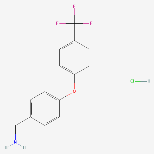 Molecular Structure of 1188479-28-8 (4-[4-(Trifluoromethyl)phenoxy]benzylamine hcl)