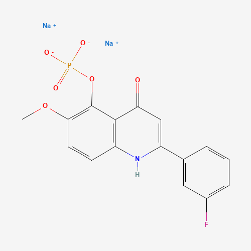 Molecular Structure of 1256037-62-3 (Foslinanib disodium)