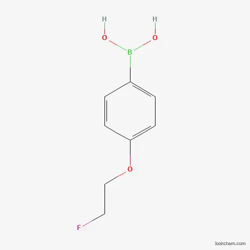 Molecular Structure of 1256355-63-1 (4-(2-Fluoroethoxy)phenylboronic acid)