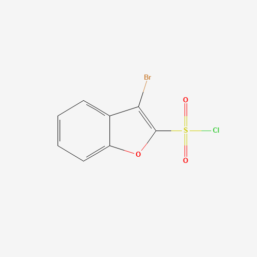 Molecular Structure of 128852-14-2 (3-Bromo-1-benzofuran-2-sulfonyl chloride)