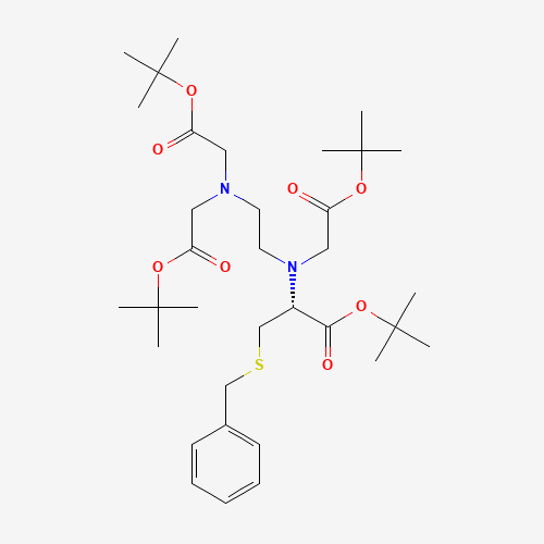 tert-butyl (2R)-3-benzylsulfanyl-2-[2-[bis[2-[(2-methylpropan-2-yl)oxy]-2-oxoethyl]amino]ethyl-[2-[(2-methylpropan-2-yl)oxy]-2-oxoethyl]amino]propanoate
