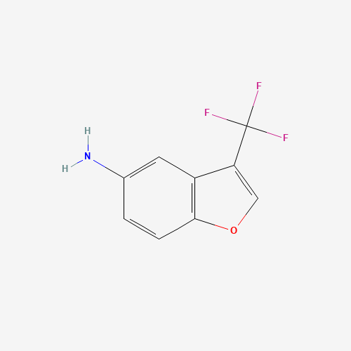 Molecular Structure of 1400764-32-0 (3-(Trifluoromethyl)benzofuran-5-amine)
