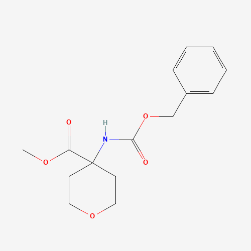 Molecular Structure of 1427475-27-1 (Methyl 4-(Cbz-amino)tetrahydropyran-4-carboxylate)