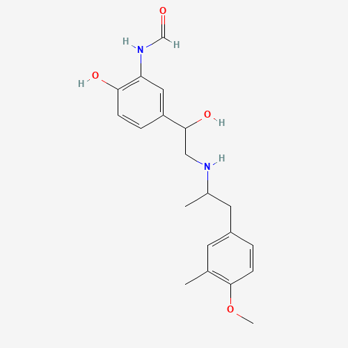 Molecular Structure of 1616967-26-0 (N-(2-hydroxy-5-(1-hydroxy-2-((2-(4-methoxy-3-methylphenyl)-1-methylethyl)amino)ethyl)phenyl)formamide)