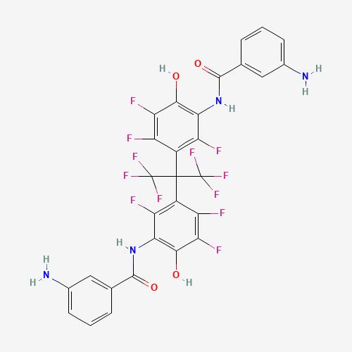 220426-92-6,3,3'-Diamino-N,N'-[perfluoropropane-2,2-diylbis(6-hydroxy-3,1-phenylene)]dibenzamide,3,3'-Diamino-N,N'-[perfluoropropane-2,2-diylbis(6-hydroxy-3,1-phenylene)]dibenzamide;220426-92-6;DTXSID10893369