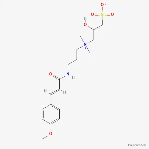 Molecular Structure of 500731-87-3 ((E)-2-hydroxy-3-({3-[3-(4-methoxyphenyl)acrylamido]propyl}dimethylammonio)propane-1-sulfonate)