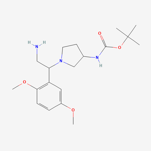 3-N-Boc-Amino-1-[2-amino-1-(2,5-dimethoxy-phenyl)-ethyl]-pyrrolidine