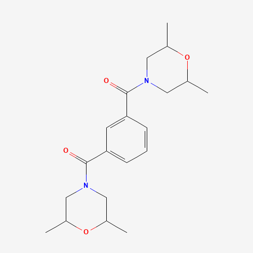 Molecular Structure of 1005263-02-4 ([3-(2,6-Dimethyl-morpholine-4-carbonyl)-phenyl]-(2,6-dimethyl-morpholin-4-yl)-methanone)