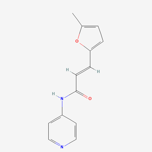 Molecular Structure of 1164473-21-5 (3-(5-methyl-2-furyl)-N-4-pyridinylacrylamide)