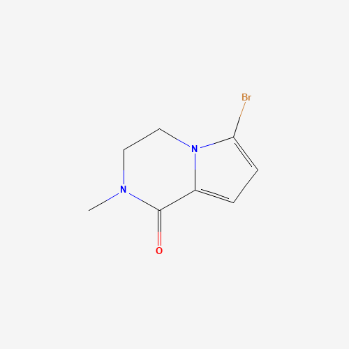 Molecular Structure of 123257-08-9 (6-Bromo-2-methyl-3,4-dihydropyrrolo[1,2-a]pyrazin-1(2H)-one)