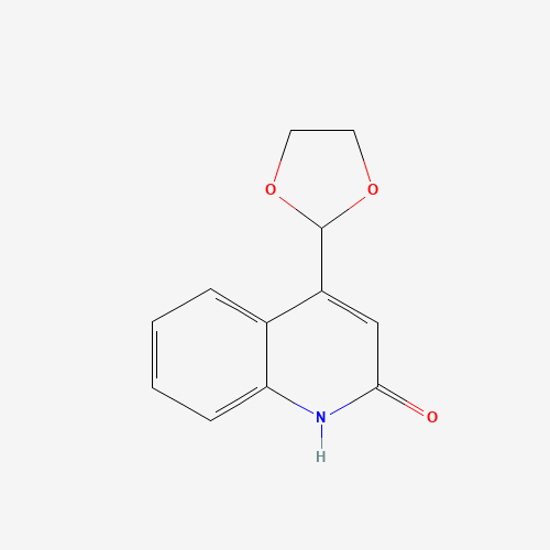Molecular Structure of 15495-17-7 (4-(1,3-Dioxolan-2-yl)-2(1H)-quinolinone)