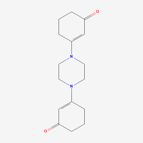 Molecular Structure of 16179-68-3 (3,3'-(1,4-Piperazinediyl)bis[2-cyclohexen-1-one])