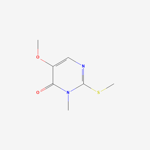 Molecular Structure of 1671-10-9 (5-Methoxy-3-methyl-2-(methylthio)-4(3H)-pyrimidinone)